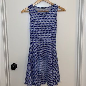 Blue printed dress S